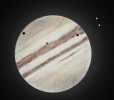 Triple passage d'ombres sur Jupiter !