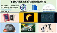 Semaine de l'Astronomie à Charnay-lès-Mâcon du 16 au 22 mars 2015