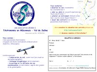 Feuillet de présentation d'AstroSaône